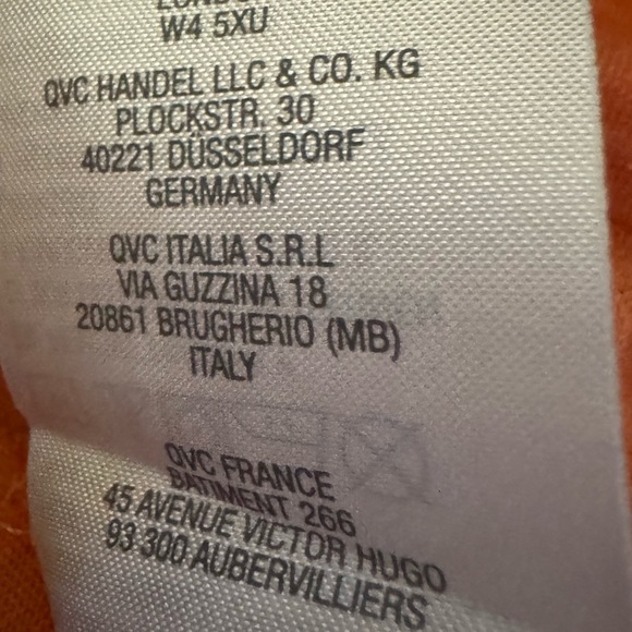 LOGO by Lori Goldstein Orange Long Sleeve Front Pocket Tunic size small - Picture 8 of 8